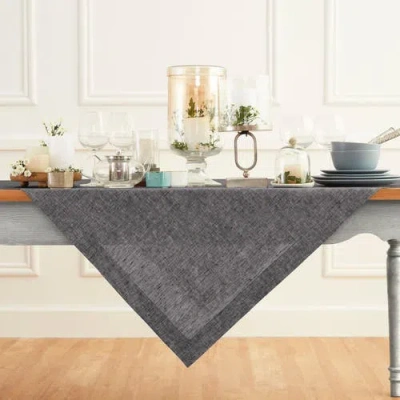 Solino Home Linen Table Throw In Gray