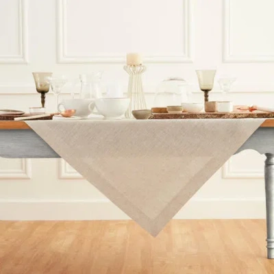 Solino Home Linen Table Throw In Brown