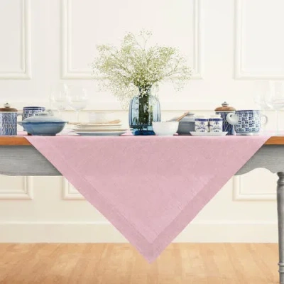 Solino Home Linen Table Throw In Pink