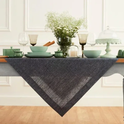 Solino Home Linen Table Throw In Gray