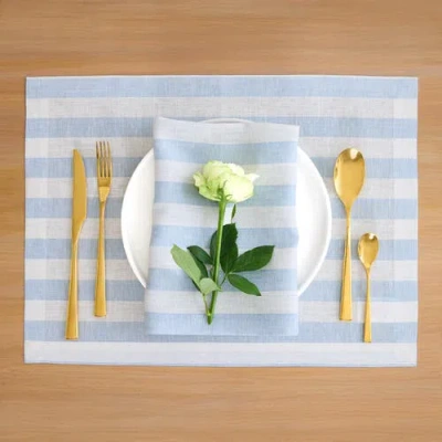 Solino Home Linen Placemats In Blue