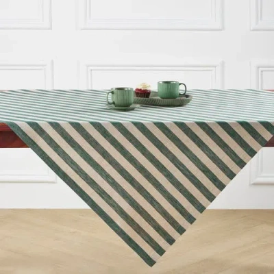 Solino Home Linen Table Throw In Green