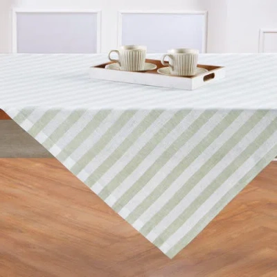 Solino Home Linen Table Throw In Green