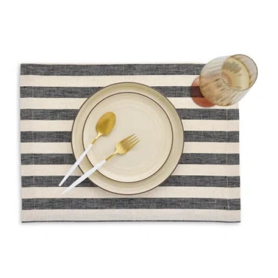 Solino Home Linen Placemats In Gray