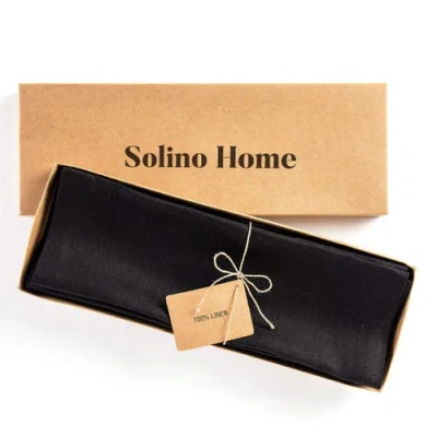 Solino Home Linen Placemats In Black