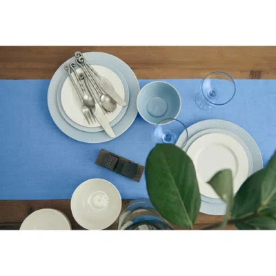 Solino Home Linen Table Runner In Blue