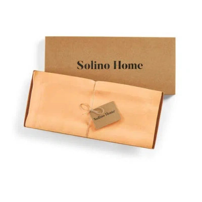 Solino Home Linen Table Runner In Orange
