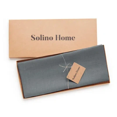 Solino Home Linen Table Runner In Green