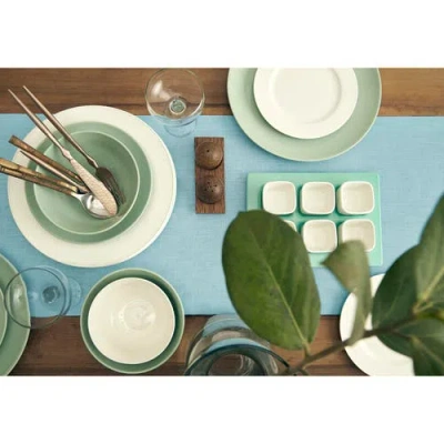 Solino Home Linen Table Runner In Blue