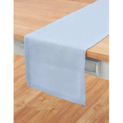 Solino Home Linen Table Runner In Blue