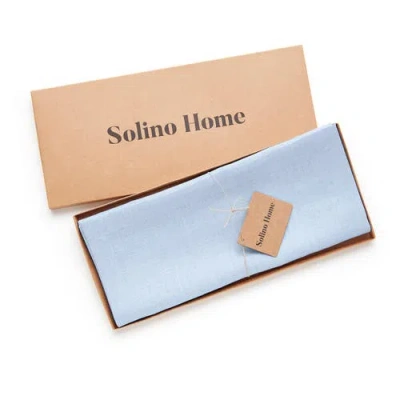 Solino Home Linen Table Runner In Blue