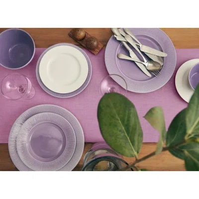 Solino Home Linen Table Runner In Pink