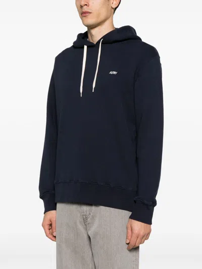 Autry Hooded Sweatshirt Drawstring Ribbed Cuffs