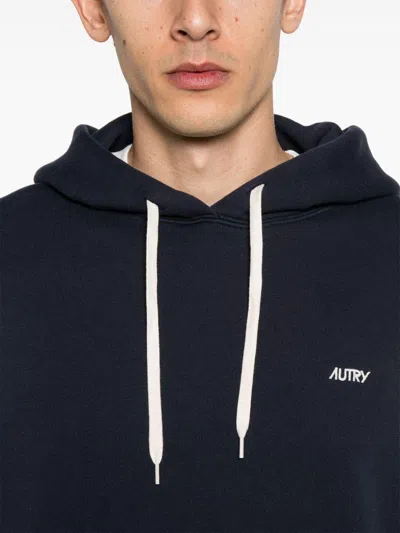 Autry Hooded Sweatshirt Drawstring Ribbed Cuffs