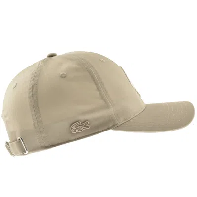 Lacoste Baseball Cap Beige In Brown