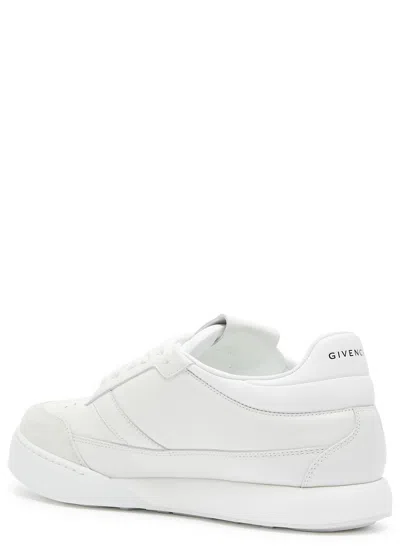 Givenchy White Calf Leather Bos Taurus Low Top Sneakers In Multi