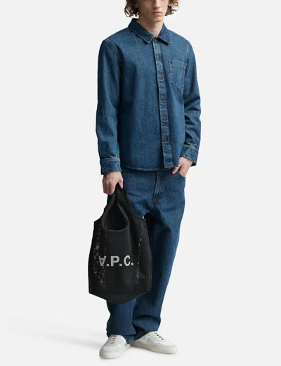 Apc A.p.c. Rebound Shopper Bag In Black