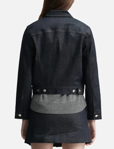 Apc Denim Dion Jacket Chest Pockets Tabs