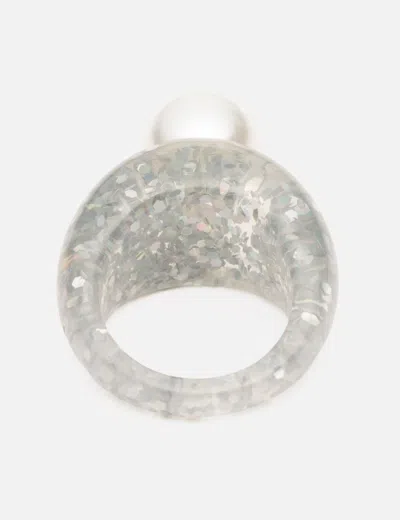 Notte Jelly Bubble Ring In Silver