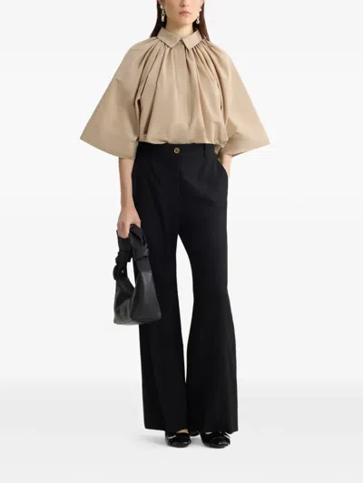 Patou Gathered Blouse In Neutral