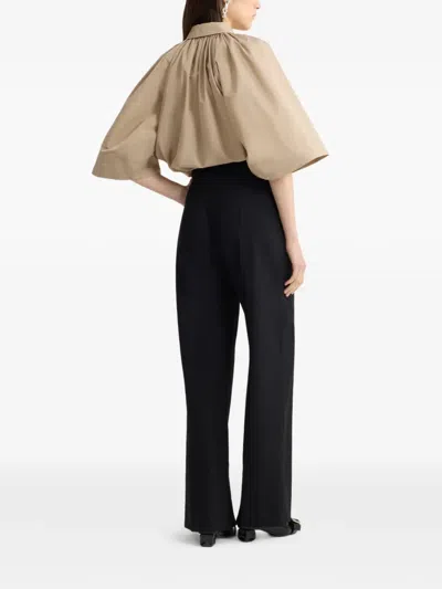 Patou Gathered Blouse In Neutral