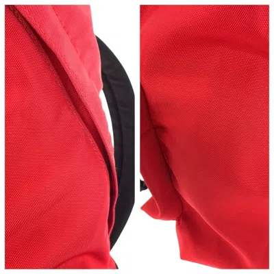 Pre-owned Balenciaga Black Red Color Canvas Backpack () In Multi