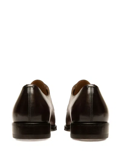 Bally Scamardo Brogue-leather Derby Shoes In Brown