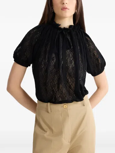 Patou Lace Blouse In Black