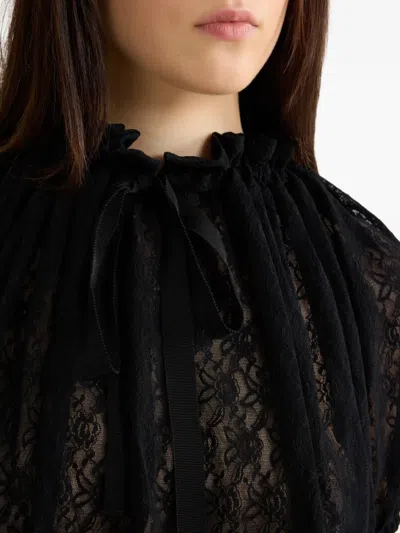 Patou Lace Blouse In Black