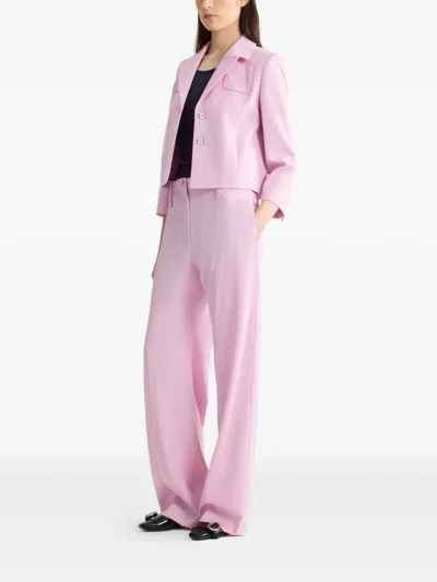 Patou Tailored Buttoned Jacket In Pink