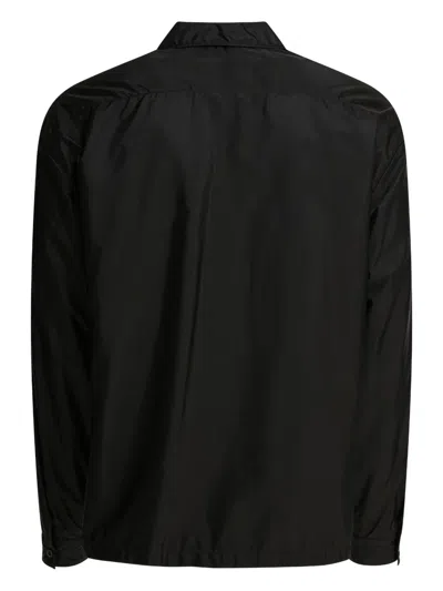 Prada Triangle-logo Jacket In Black