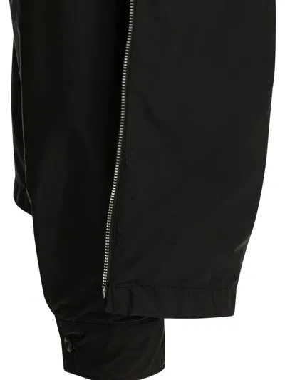 Prada Triangle-logo Jacket In Black
