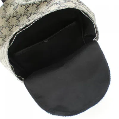 Pre-owned Celine Beige Coated Canvas Leather Backpack () In Sand