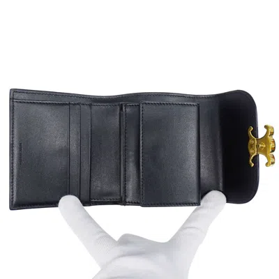 Pre-owned Celine Black Wallet (tri-fold) ()