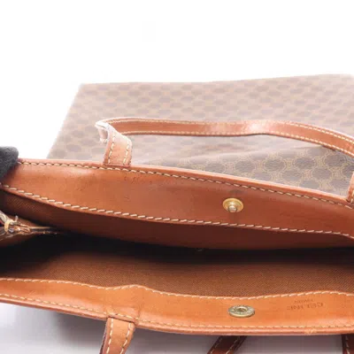 Pre-owned Celine Brown Coated Canvas Pvc Leather Tote Bag ()