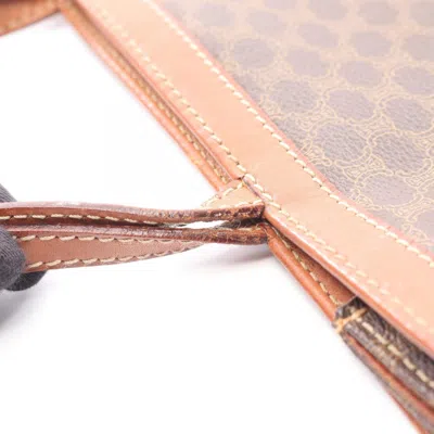 Pre-owned Celine Brown Coated Canvas Pvc Leather Tote Bag ()