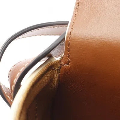 Pre-owned Celine Brown Ivory Coated Canvas Pvc Leather Shoulder Bag ()