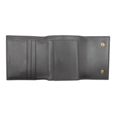 Pre-owned Celine Gray Leather Wallet (tri-fold) ()