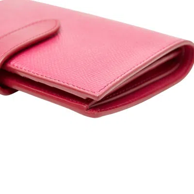 Pre-owned Celine Pink Leather Wallet (bi-fold) ()