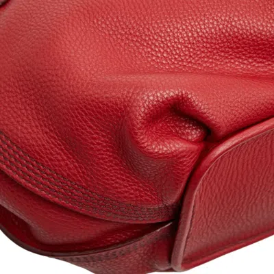 Pre-owned Celine Red Color Leather Shoulder Bag ()