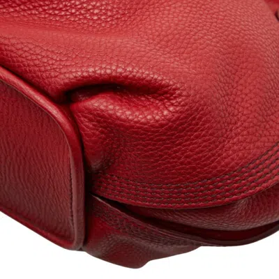 Pre-owned Celine Red Color Leather Shoulder Bag ()