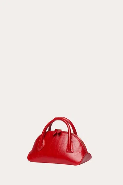 Liffner Ew Dome Clutch Red Glossy In Pink