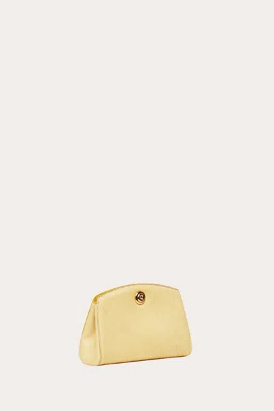 Liffner Pushlock Clutch Butter Hair Calf In Yellow