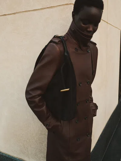 Liffner Pillow Hobo Black Suede