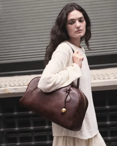 Liffner Bowling Bag Dark Brown In Brown