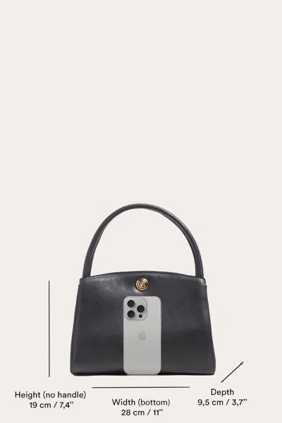 Liffner Pushlock Lady Bag Dark Brown In Brown
