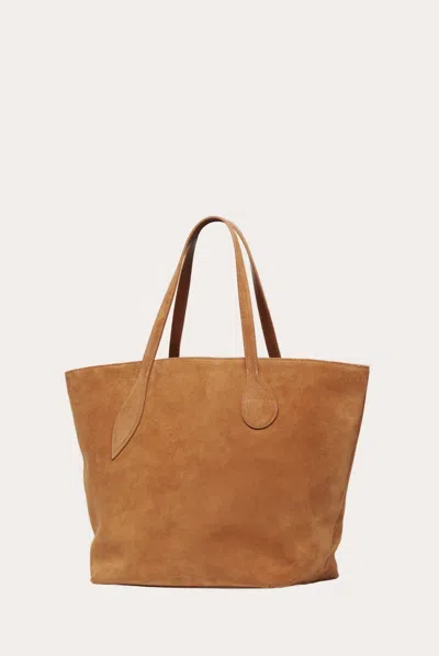 Liffner Sprout Tote Rhum Suede In Brown