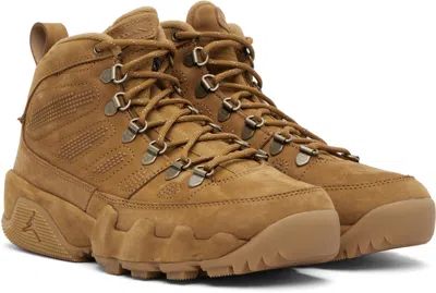 Nike Tan Air Jordan 9 Retro Boot Sneakers