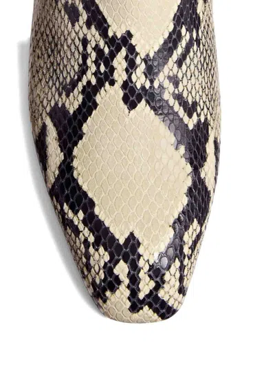 Khaite Colt Snake-effect Leather Ankle Boots In Multi