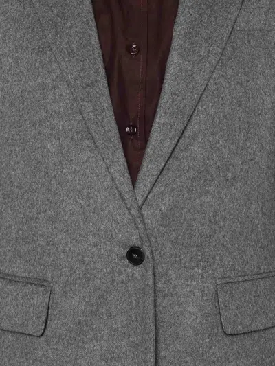Forte Forte Wool Single-breasted Jacket In Gray